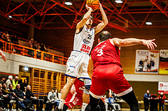 Basketball, win2day Basketball Superliga 2023/224, Grunddurchgang Runde 22, BBC Nord Dragonz, BC Vienna, Lukas Hahn (25)