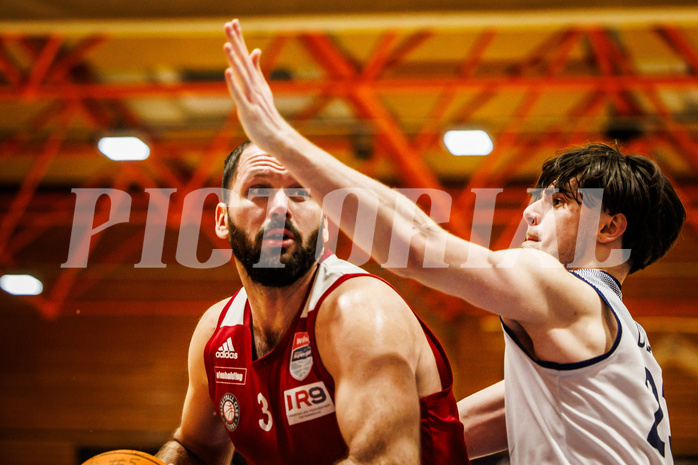 Basketball, win2day Basketball Superliga 2023/224, Grunddurchgang Runde 22, BBC Nord Dragonz, BC Vienna, Jozo Rados (3)