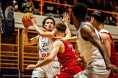 Basketball, win2day Basketball Superliga 2023/224, Grunddurchgang Runde 22, BBC Nord Dragonz, BC Vienna, Lukas Hahn (25)