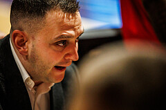 Basketball, win2day Basketball Superliga 2023/224, Grunddurchgang Runde 22, BBC Nord Dragonz, BC Vienna, Hrvoje Radanovic (Head. Coach)