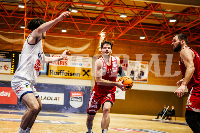 Basketball, win2day Basketball Superliga 2023/224, Grunddurchgang Runde 22, BBC Nord Dragonz, BC Vienna, Davor Konjevic (31)