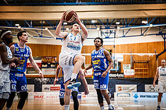 Basketball, bet-at-home Basketball Superliga 2020/21, Halbfinale Spiel 2, Oberwart Gunners, Gmunden Swans, Sebastian Käferle (7)