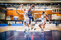 Basketball, bet-at-home Basketball Superliga 2020/21, Halbfinale Spiel 2, Oberwart Gunners, Gmunden Swans, Daniel Friedrich (6)