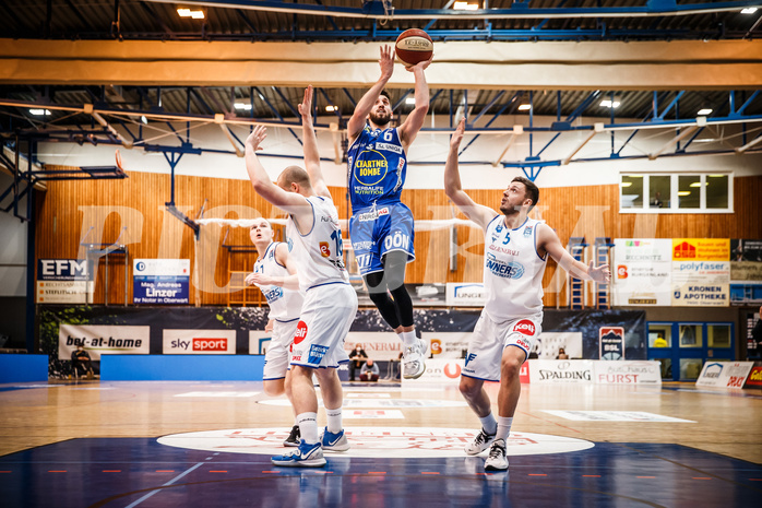 Basketball, bet-at-home Basketball Superliga 2020/21, Halbfinale Spiel 2, Oberwart Gunners, Gmunden Swans, Daniel Friedrich (6)