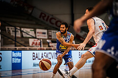 Basketball, bet-at-home Basketball Superliga 2020/21, Halbfinale Spiel 2, Oberwart Gunners, Gmunden Swans, Jaylon Tate (5)