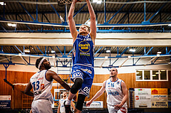 Basketball, bet-at-home Basketball Superliga 2020/21, Halbfinale Spiel 2, Oberwart Gunners, Gmunden Swans, Daniel Dolenc (15)