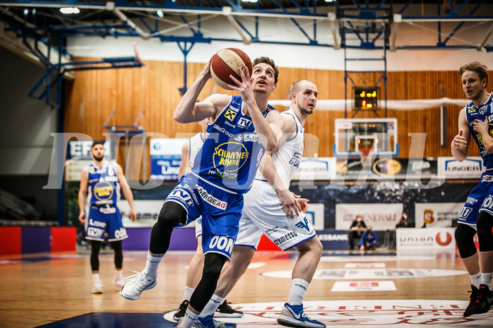 Basketball, bet-at-home Basketball Superliga 2020/21, Halbfinale Spiel 2, Oberwart Gunners, Gmunden Swans, Benedikt Güttl (7)