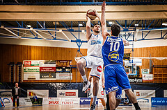 Basketball, bet-at-home Basketball Superliga 2020/21, Halbfinale Spiel 2, Oberwart Gunners, Gmunden Swans, Ignas Fiodorovas (5)
