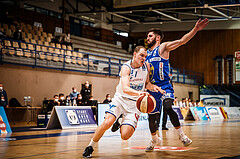 Basketball, bet-at-home Basketball Superliga 2020/21, Halbfinale Spiel 2, Oberwart Gunners, Gmunden Swans, Sebastian Käferle (7)