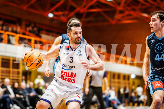 Basketball, win2day Basketball Superliga 2023/224, Qualifikationsrunde Spiel 2, BBC Nord Dragonz, Vienna Timberwolves, Petar Cosic (3)