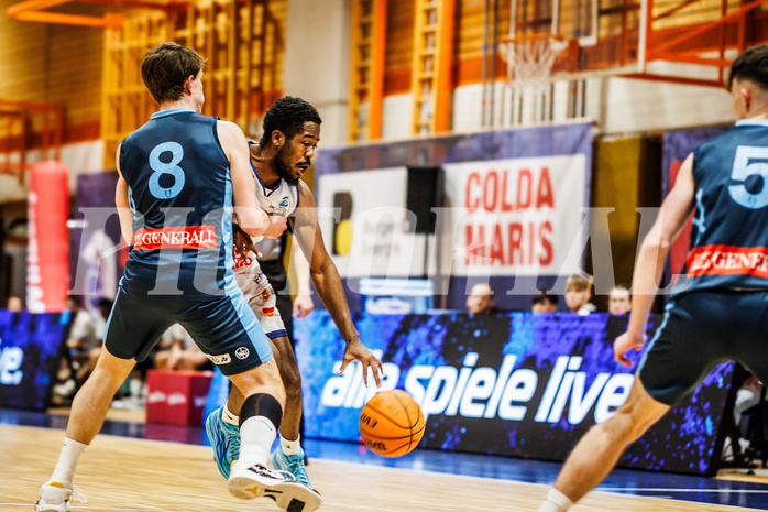 Basketball, win2day Basketball Superliga 2023/224, Qualifikationsrunde Spiel 2, BBC Nord Dragonz, Vienna Timberwolves, Austen Awosika (10)