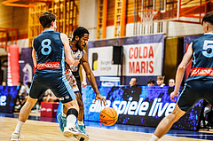 Basketball, win2day Basketball Superliga 2023/224, Qualifikationsrunde Spiel 2, BBC Nord Dragonz, Vienna Timberwolves, Austen Awosika (10)