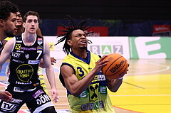 08.03.2024, Graz, Raiffeisen Sportpark Graz, Basketball Superliga 2023/24, 2.Platzierungsrunde, UBSC Raiffeisen Graz - OCS Swans Gmunden