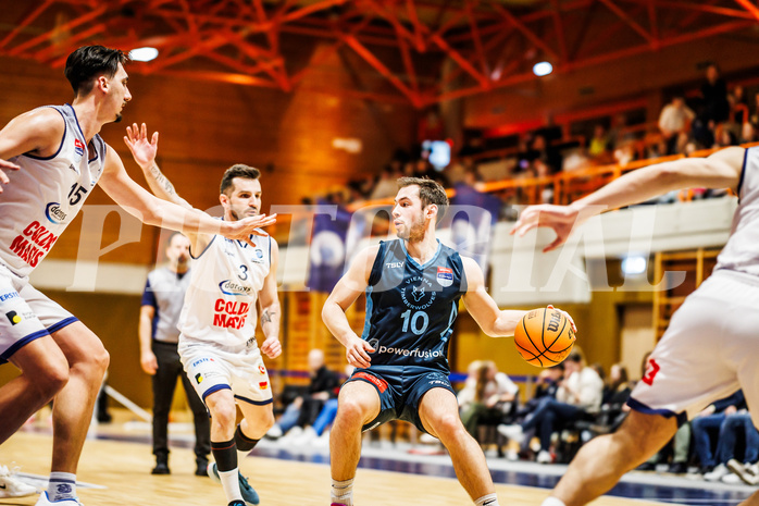 Basketball, win2day Basketball Superliga 2023/224, Qualifikationsrunde Spiel 2, BBC Nord Dragonz, Vienna Timberwolves, Jakob Szkutta (10)