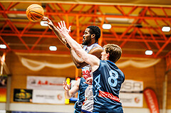 Basketball, win2day Basketball Superliga 2023/224, Qualifikationsrunde Spiel 2, BBC Nord Dragonz, Vienna Timberwolves, Austen Awosika (10)