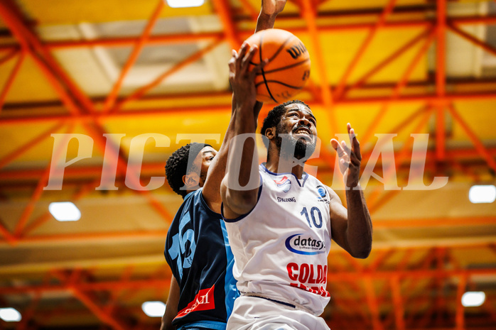 Basketball, win2day Basketball Superliga 2023/224, Qualifikationsrunde Spiel 2, BBC Nord Dragonz, Vienna Timberwolves, Austen Awosika (10)