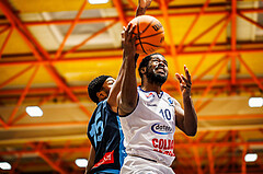 Basketball, win2day Basketball Superliga 2023/224, Qualifikationsrunde Spiel 2, BBC Nord Dragonz, Vienna Timberwolves, Austen Awosika (10)