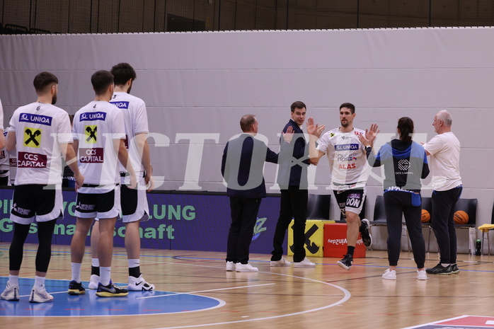 08.03.2024, Graz, Raiffeisen Sportpark Graz, Basketball Superliga 2023/24, 2.Platzierungsrunde, UBSC Raiffeisen Graz - OCS Swans Gmunden