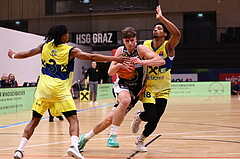 08.03.2024, Graz, Raiffeisen Sportpark Graz, Basketball Superliga 2023/24, 2.Platzierungsrunde, UBSC Raiffeisen Graz - OCS Swans Gmunden