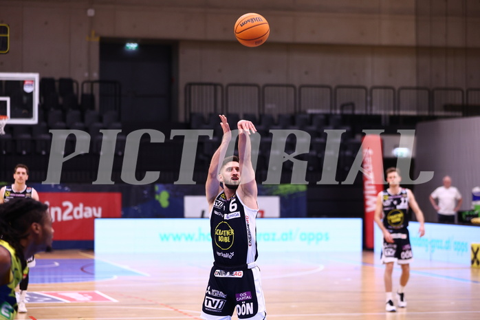 08.03.2024, Graz, Raiffeisen Sportpark Graz, Basketball Superliga 2023/24, 2.Platzierungsrunde, UBSC Raiffeisen Graz - OCS Swans Gmunden