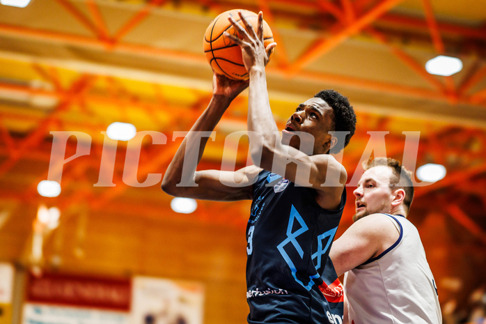 Basketball, win2day Basketball Superliga 2023/224, Qualifikationsrunde Spiel 2, BBC Nord Dragonz, Vienna Timberwolves, Nnadalu Noble (3)