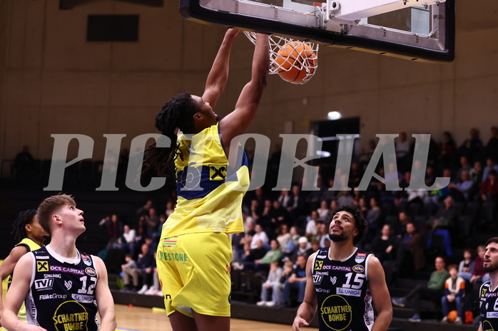 08.03.2024, Graz, Raiffeisen Sportpark Graz, Basketball Superliga 2023/24, 2.Platzierungsrunde, UBSC Raiffeisen Graz - OCS Swans Gmunden
