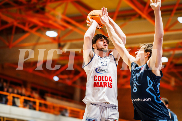 Basketball, win2day Basketball Superliga 2023/224, Qualifikationsrunde Spiel 2, BBC Nord Dragonz, Vienna Timberwolves, Dogus Demirel (23)