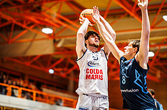 Basketball, win2day Basketball Superliga 2023/224, Qualifikationsrunde Spiel 2, BBC Nord Dragonz, Vienna Timberwolves, Dogus Demirel (23)