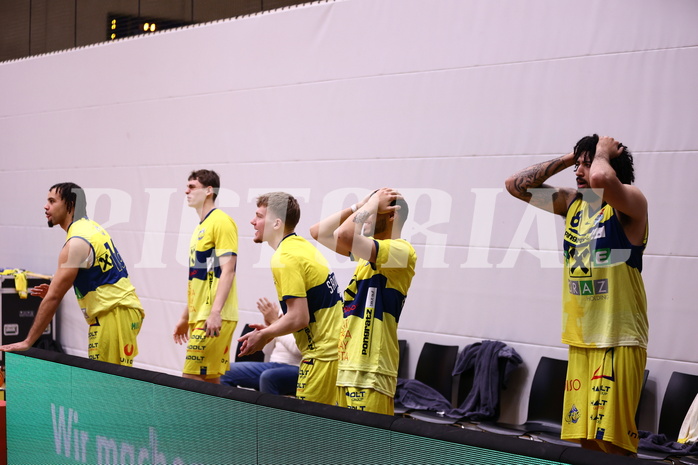 08.03.2024, Graz, Raiffeisen Sportpark Graz, Basketball Superliga 2023/24, 2.Platzierungsrunde, UBSC Raiffeisen Graz - OCS Swans Gmunden