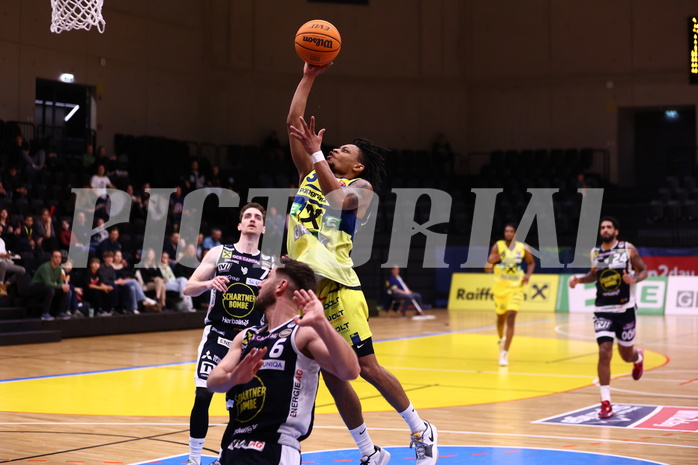 08.03.2024, Graz, Raiffeisen Sportpark Graz, Basketball Superliga 2023/24, 2.Platzierungsrunde, UBSC Raiffeisen Graz - OCS Swans Gmunden