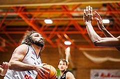 Basketball, win2day Basketball Superliga 2024/25, Grunddurchgang Runde 15, BBC Nord Dragonz, Kapfenberg Bulls, Sead Hadzifejzovic (32)