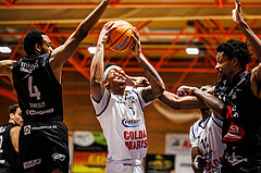 Basketball, win2day Basketball Superliga 2024/25, Grunddurchgang Runde 15, BBC Nord Dragonz, Kapfenberg Bulls, Rayshawn Mart (3)