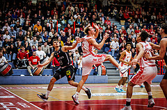 Basketball, Win2Day Superliga 2024/25, Grunddurchgang 15.Runde, Traiskirchen Lions, Fuerstenfeld Panthers, Armin Hrstic (4), Ryan Moffat (4)
