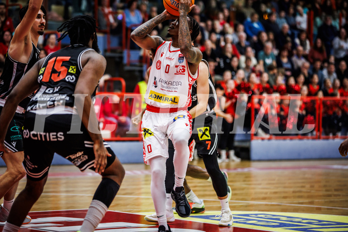 Basketball, Win2Day Superliga 2024/25, Grunddurchgang 15.Runde, Traiskirchen Lions, Fuerstenfeld Panthers, Cedric Russell (0)