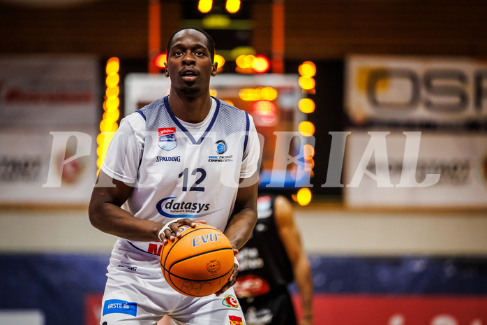 Basketball, win2day Basketball Superliga 2024/25, Grunddurchgang Runde 15, BBC Nord Dragonz, Kapfenberg Bulls, Peter Turay (12)