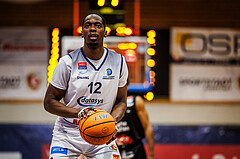 Basketball, win2day Basketball Superliga 2024/25, Grunddurchgang Runde 15, BBC Nord Dragonz, Kapfenberg Bulls, Peter Turay (12)