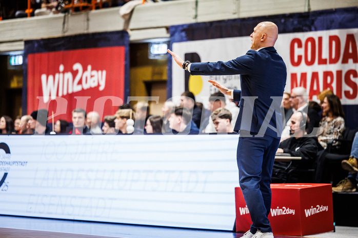 Basketball, win2day Basketball Superliga 2024/25, Grunddurchgang Runde 15, BBC Nord Dragonz, Kapfenberg Bulls, Klym Artamanov (Coach)
