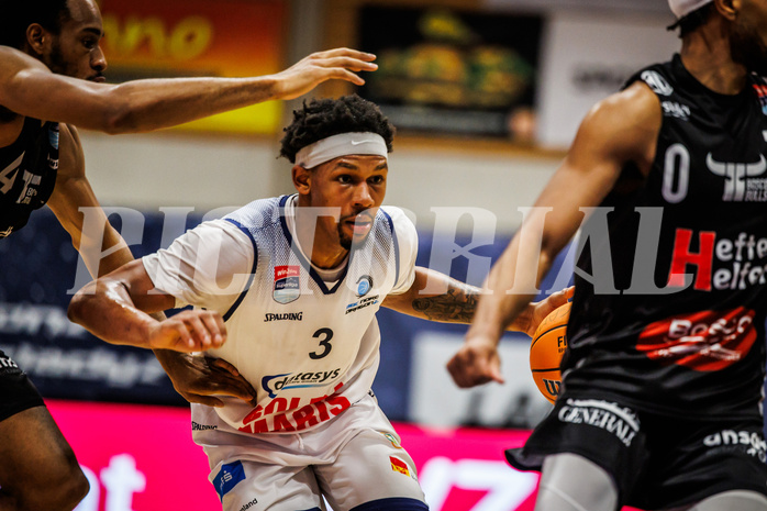 Basketball, win2day Basketball Superliga 2024/25, Grunddurchgang Runde 15, BBC Nord Dragonz, Kapfenberg Bulls, Rayshawn Mart (3)