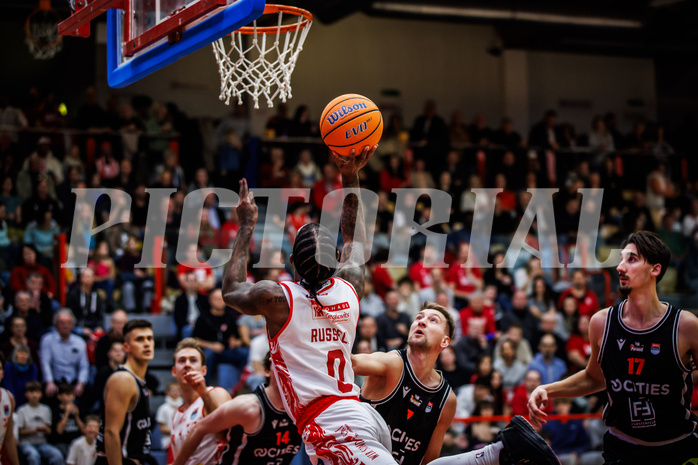 Basketball, Win2Day Superliga 2024/25, Grunddurchgang 15.Runde, Traiskirchen Lions, Fuerstenfeld Panthers, Cedric Russell (0)