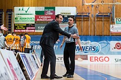 Basketball, ABL 2016/17, Grunddurchgang 2.Runde, Oberwart Gunners, Klosterneuburg Dukes, Chris Chougaz (Coach), SR Marco Vladits