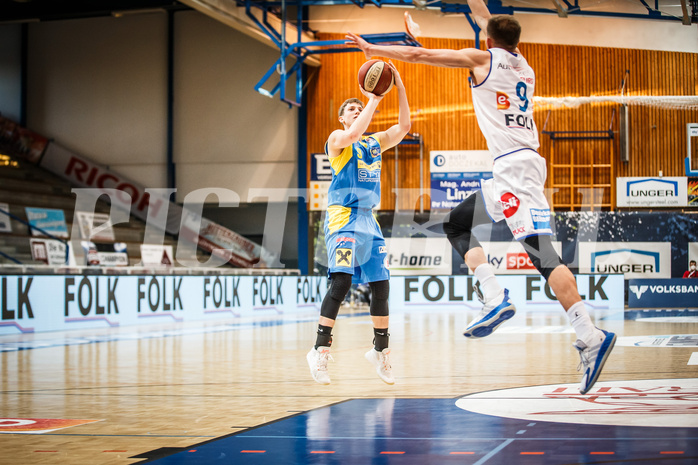 Basketball, bet-at-home Basketball Superliga 2020/21, Viertelfinale Spiel 3, Oberwart Gunners, SKN St. Pölten, Roman Jagsch (9)