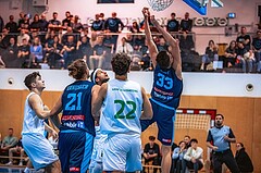 Basketball, Austria Cup 2022/23, Achtelfinale, Union Deutsch Wagram Alligators, Vienna D.C. Timberwolves, Marko Kolaric (30), Chris Vogt (33)