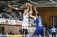 Basketball, ABL 2018/19, Grunddurchgang 35.Runde, Oberwart Gunners, Gmunden Swans, Andrius Mikutis (5)