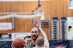 Basketball, Basketball Superliga 2022/23, Viertelfinale Spiel 3, Oberwart Gunners, Klosterneuburg Dukes, Jonathan Knessl (12), Predrag Miletic (8), Sebastian K