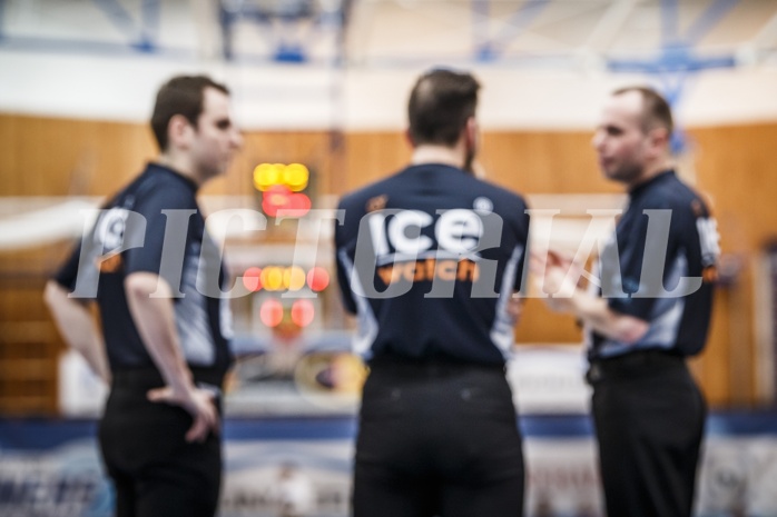 Basketball, ABL 2018/19, Playoff VF Spiel 1, Oberwart Gunners, BC Vienna, Referees