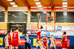 Basketball, win2day Basketball Superliga 2023/24, Grunddurchgang 14.Runde, Traiskirchen Lions, BC Vienna, #jumpball