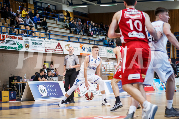 Basketball, Admiral Basketball Superliga 2019/20, Grunddurchgang 14.Runde, Oberwart Gunners, BC Vienna, Edi Patekar (9)