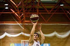 Basketball, 2.Bundesliga, Grunddurchgang 22.Runde, BBC Nord Dragonz, Basket Flames, Dragisa Najdanovic (55)