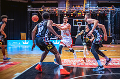 Basketball, Win2Day Superliga 2022/23, 1. Platzierungsrunde, BC Vienna, Flyers Wels, Bogic Vujosevic (5)