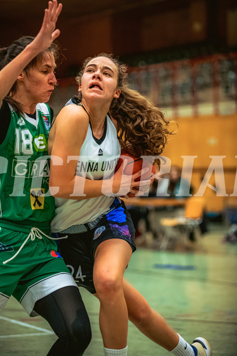 Basketball, Win2Day Basketball Damen Superliga 2022/23, Grunddurchgang 7.Runde, Vienna United, UBI Holding Graz, Christina Hofstetter (24)